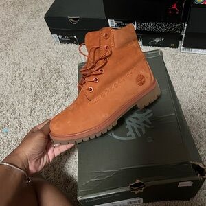 Timberland Rust Leather Boots